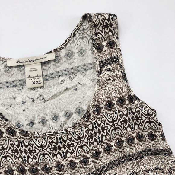 American Rag Brown Floral Patterned Tank - Picture 2 of 6